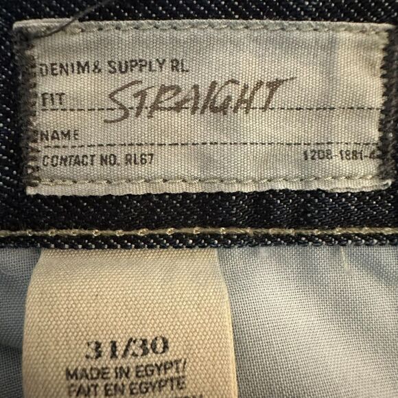 Ralph Lauren Denim & Supply Jeans Mens Actual Sz 32x29 Distressed Denim Straight - Picture 9 of 14